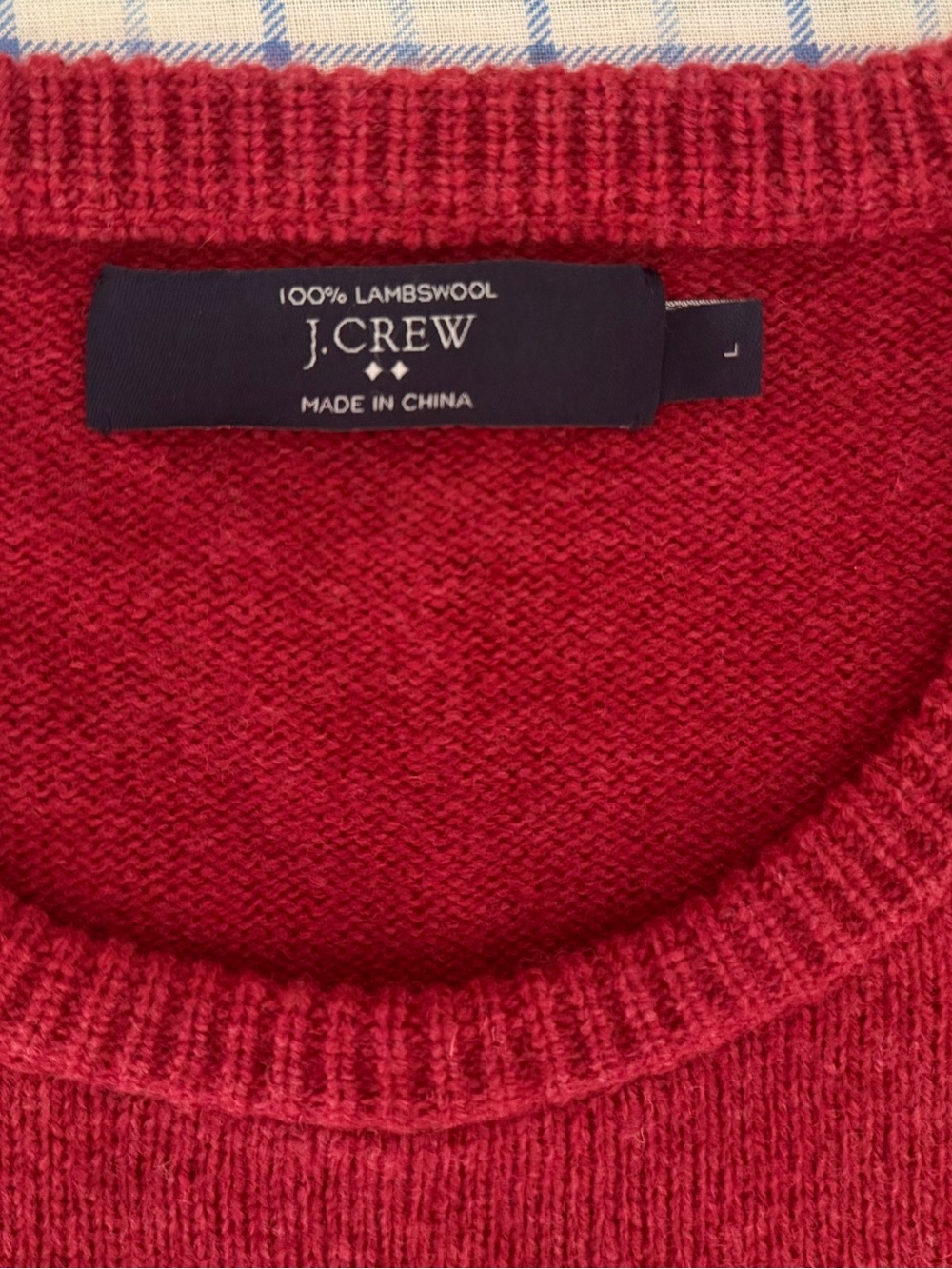 J. Crew 100% lambswool Crewneck Sweater - Men's Large